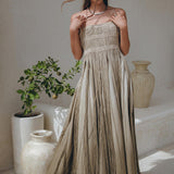 Sage Green Tribal Goddess Slip Over • Ethnic Handwoven Macrame Layer Up Sheer Net - AYA SW IDR