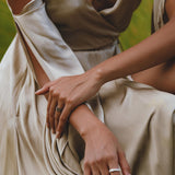 Sage Matangi Peace Silk Gown • Boho Bridal Silk Dress • Boho Elegant Dress • Wedding Dress - AYA SW IDR