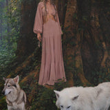 Samudra Dress in Blush Rose – Backless Boho Maxi Dress - AYA SW IDR