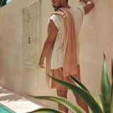 Sandalwood Colour Handwoven Cotton Shorts for Men - AYA SW IDR