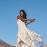 See Through Dress • Long Maxi Dress • Tribal Raw Cotton Cover - up - AYA SW IDR