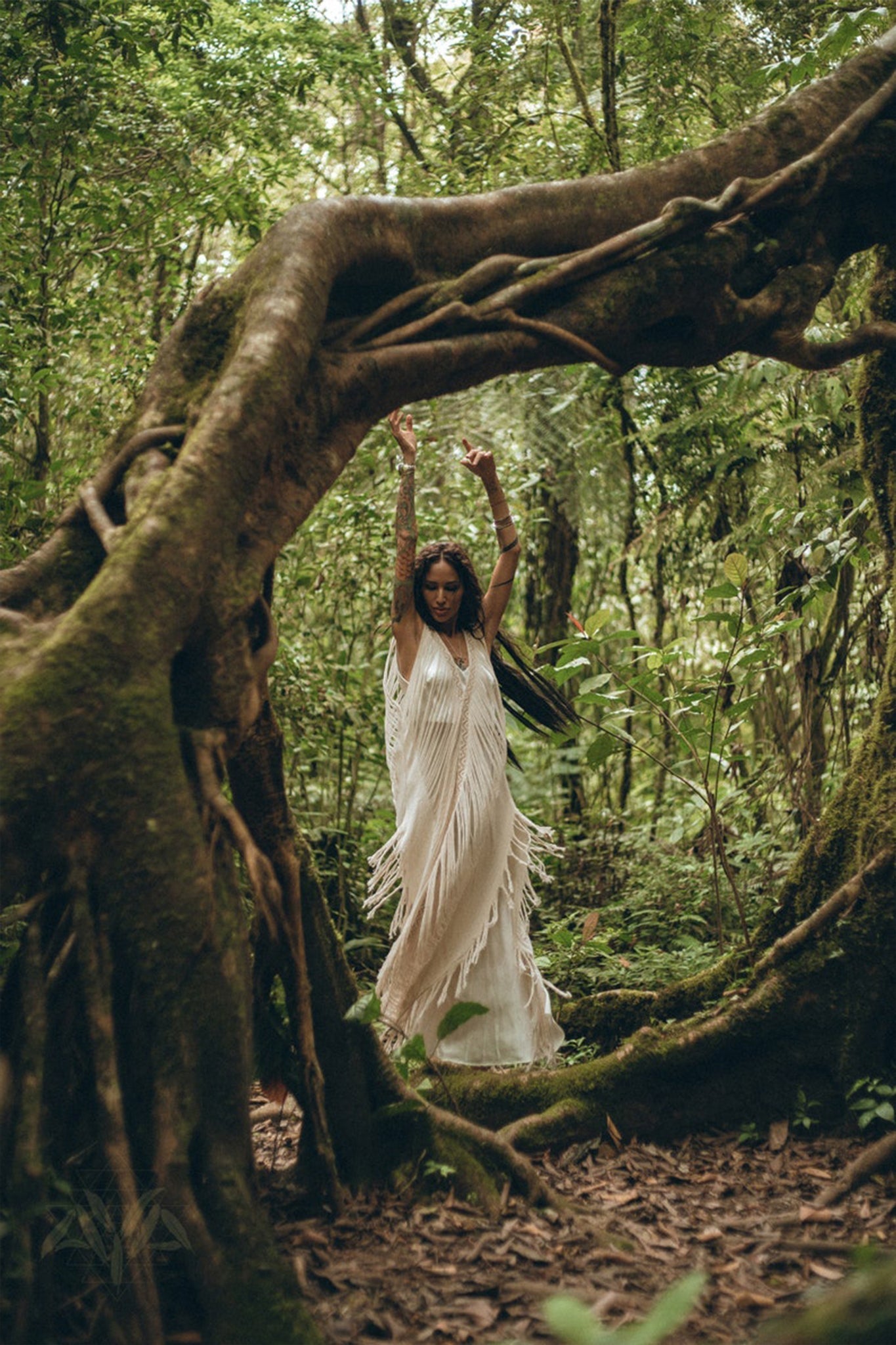 See Through Dress • Long Maxi Dress • Tribal Raw Cotton Cover - up - AYA SW IDR