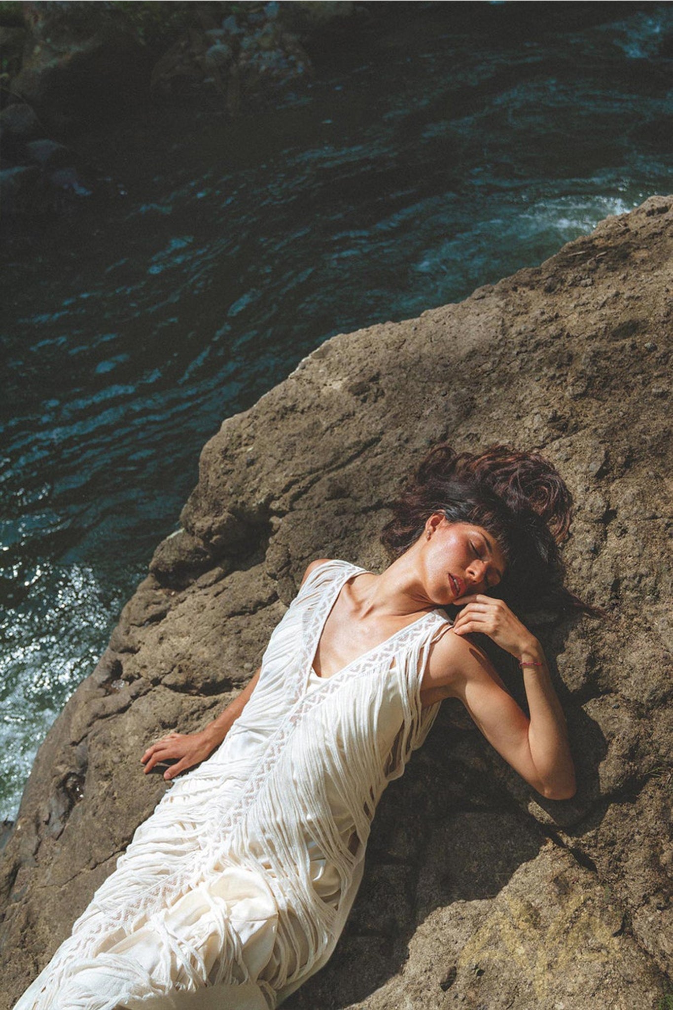 See Through Dress • Long Maxi Dress • Tribal Raw Cotton Cover - up - AYA SW IDR