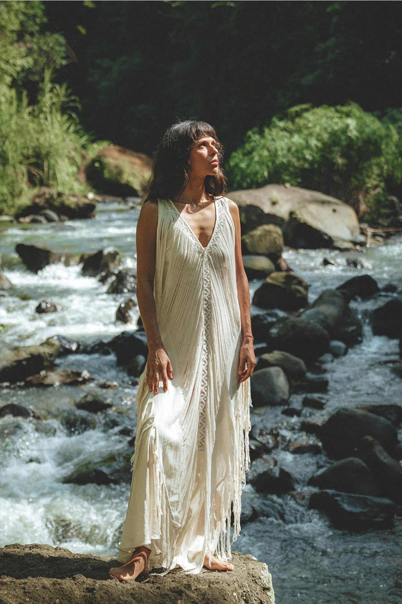 See Through Dress • Long Maxi Dress • Tribal Raw Cotton Cover-up – AYA SW IDR
