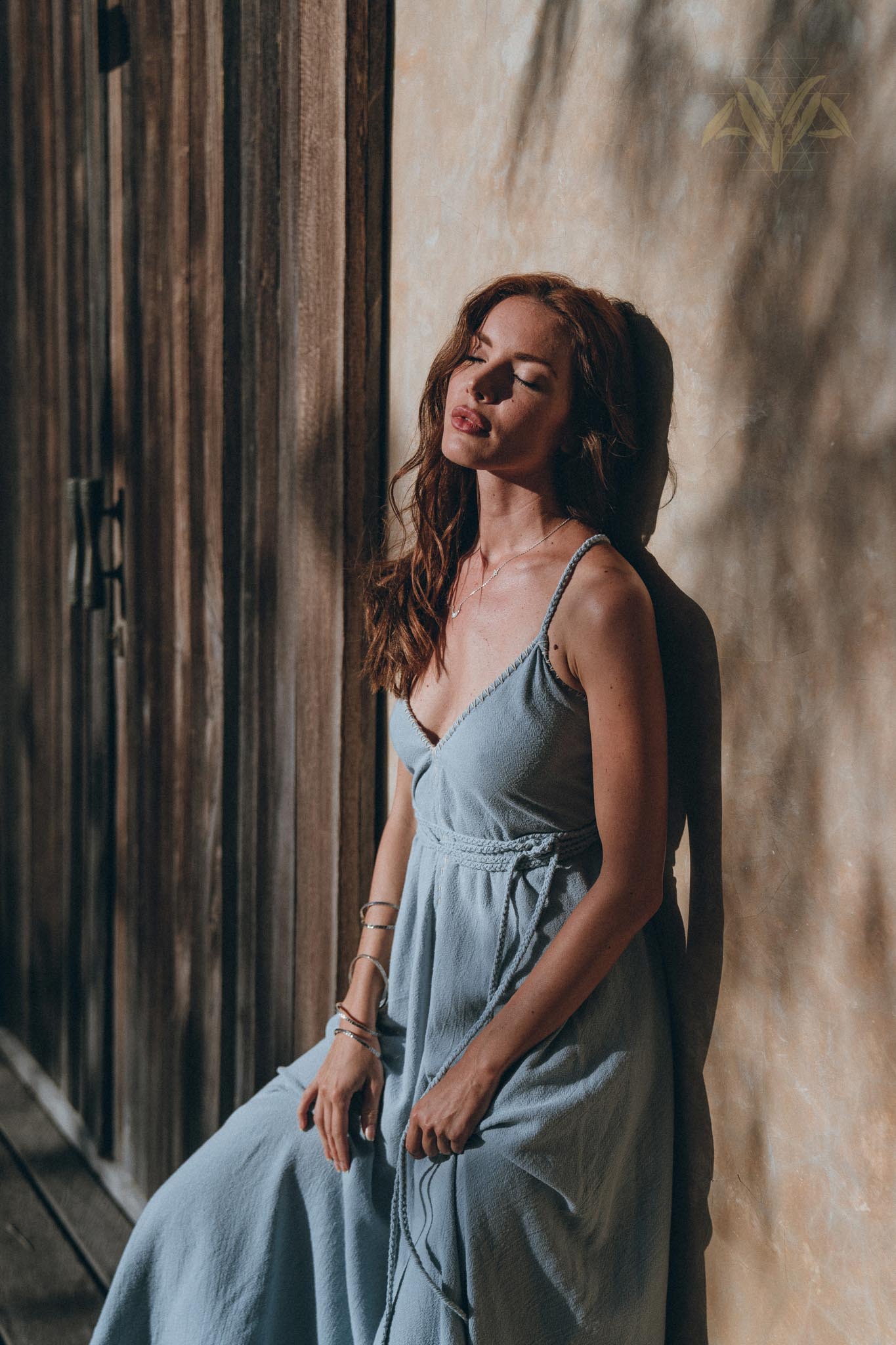 Sky Blue Bohemian Dress • Boho Bridesmaid Dress - AYA SW IDR