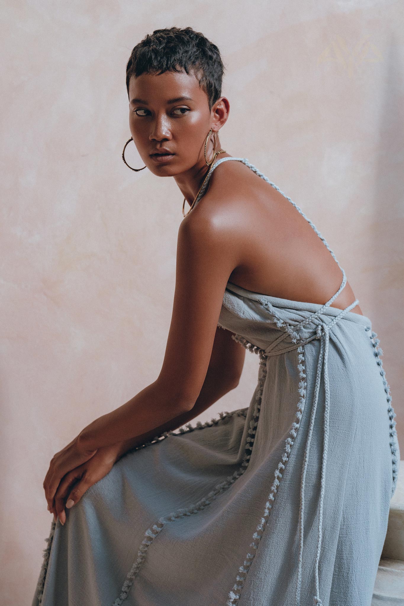 Boho Goddess Dress, Bohemian Prom Women Dress, Open Back Dress - AYA Sacred Wear