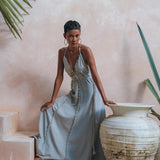 Boho Goddess Dress, Bohemian Prom Women Dress, Open Back Dress - AYA Sacred Wear