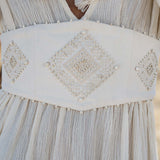 Tatva Dress Ivory Colour – Sustainable Bohemian Dress - AYA SW IDR