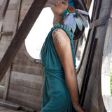 Turquoise Nomad Spirit Dress (Adjustable size, multiway dress) - AYA SW IDR