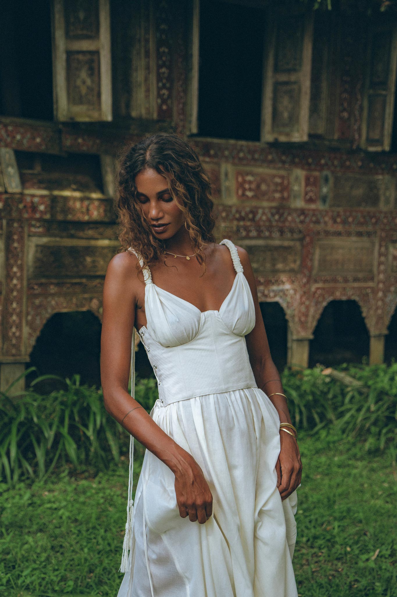 Underbust Bridal Waist Corset for Women • Bohemian Bustier Top - AYA SW IDR