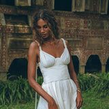 Underbust Bridal Waist Corset for Women, Bohemian Bustier Top - AYA Sacred Wear