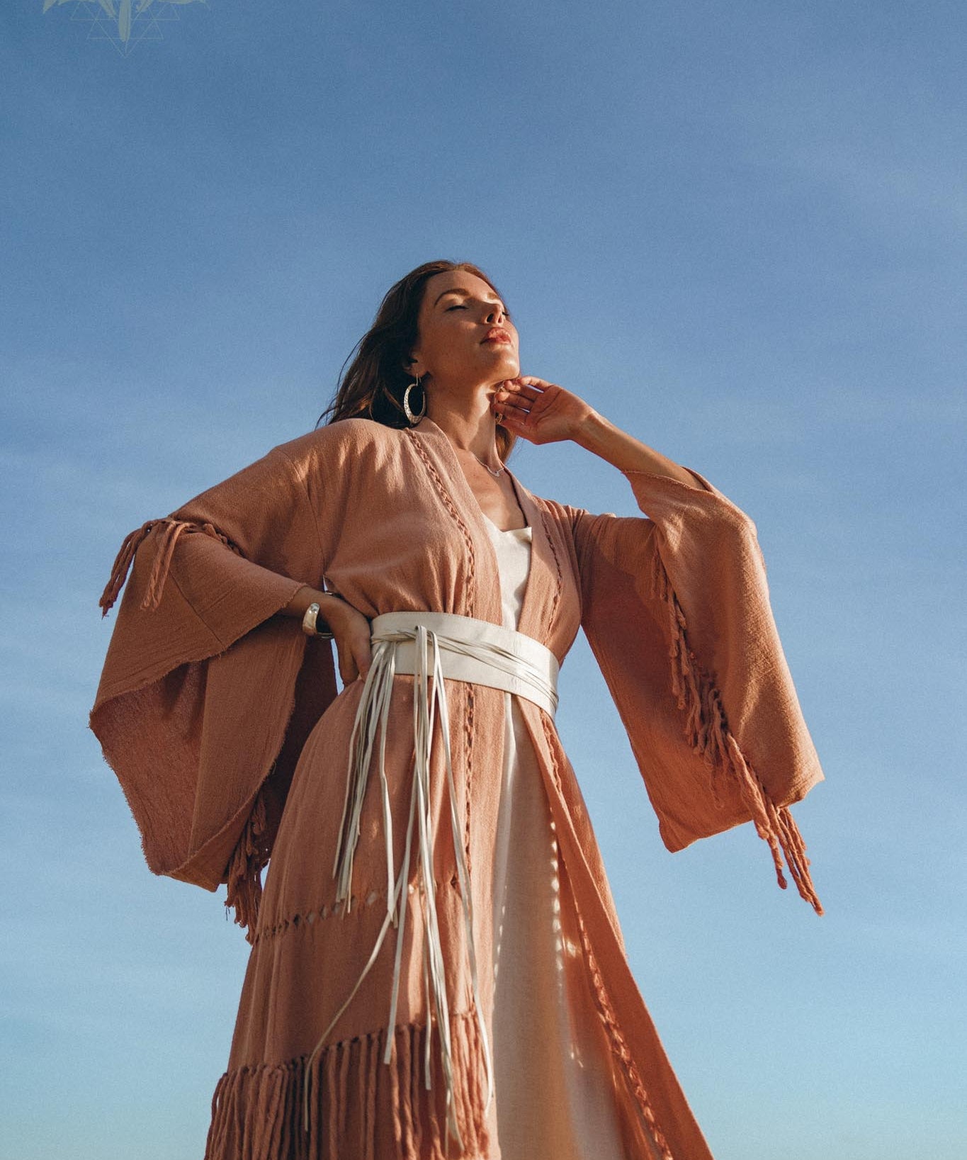 Boho Kimono Cover Up, Wide Sleeve Cardigan Mantle, Cape for Women - AYA Sacred Wear