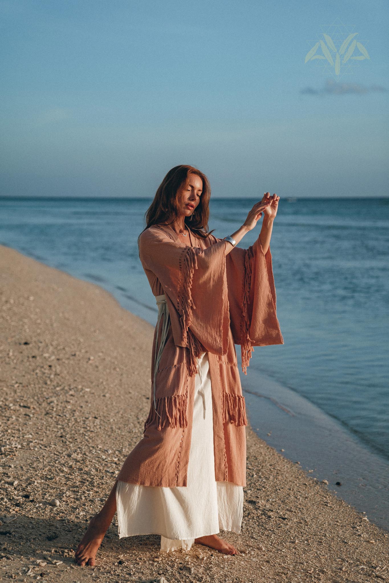 Boho Kimono Cover Up, Wide Sleeve Cardigan Mantle, Cape for Women - AYA Sacred Wear