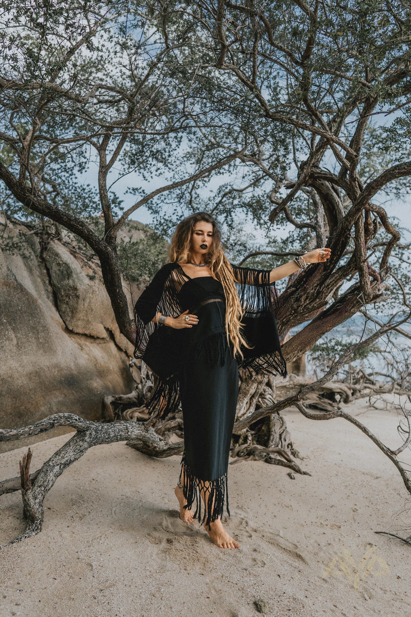 Wrap Maxi Skirt • Boho Maxi Skirt • Wrap Around Skirt - AYA SW IDR