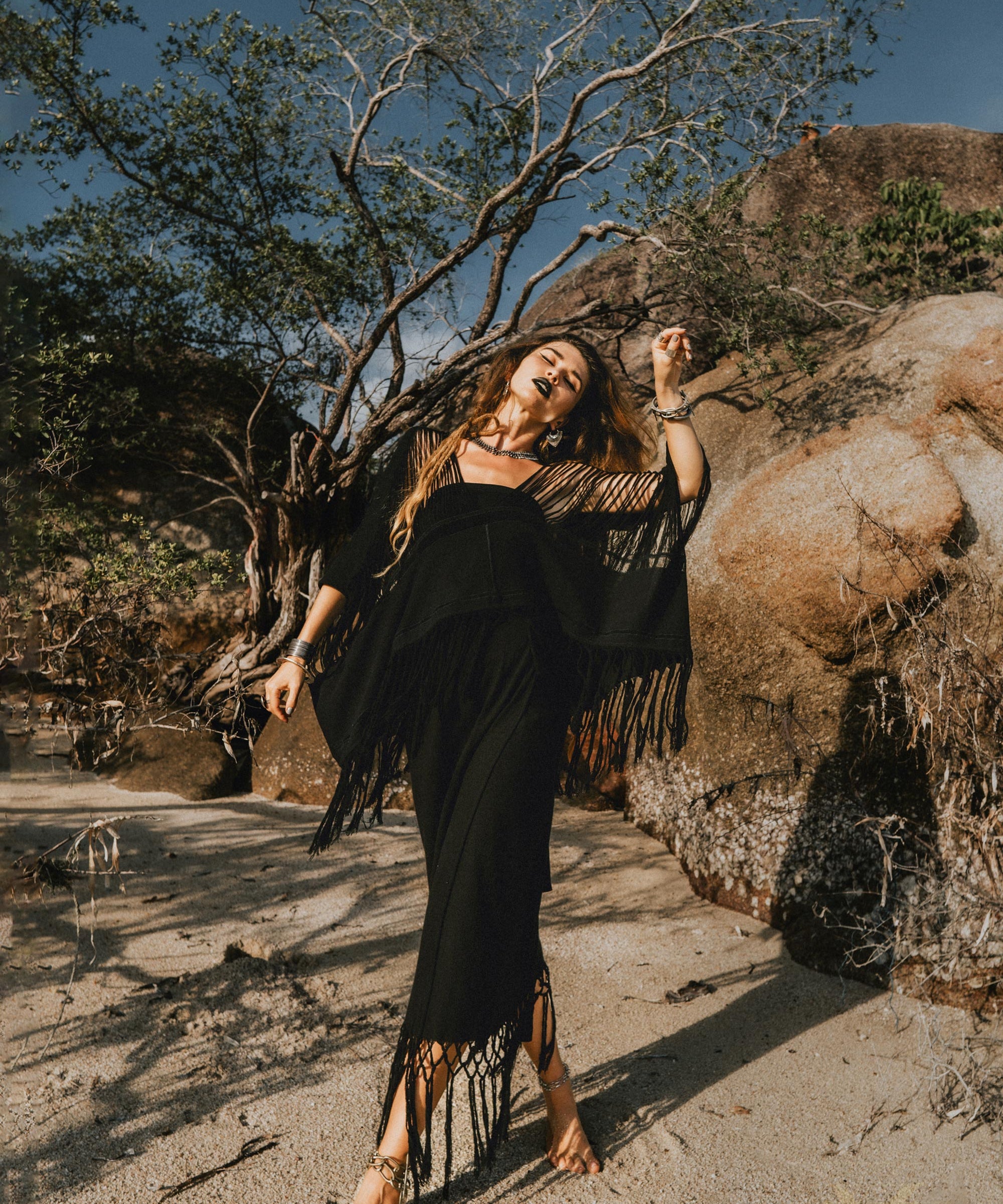 Wrap Maxi Skirt • Boho Maxi Skirt • Wrap Around Skirt - AYA SW IDR