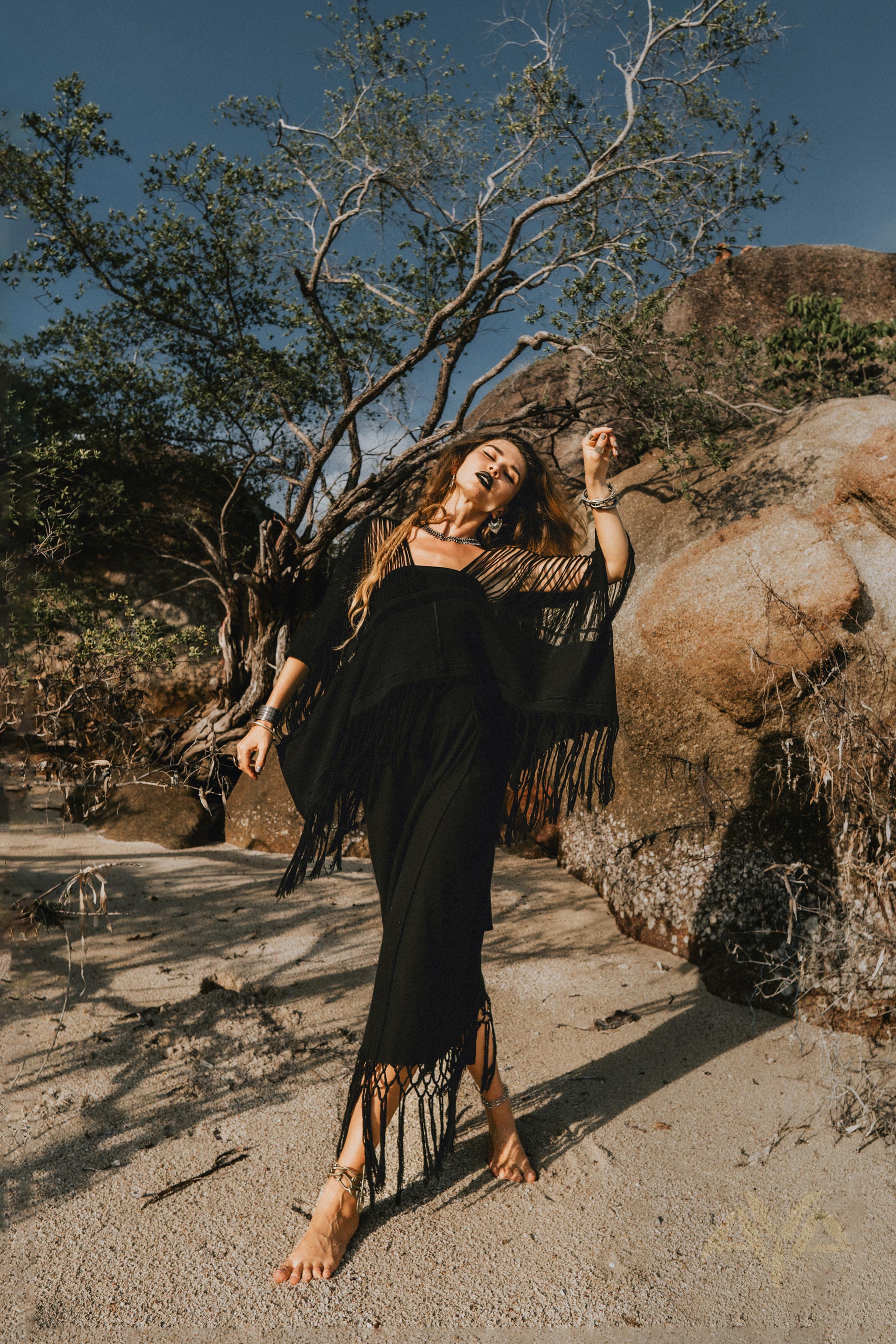 Wrap Maxi Skirt • Boho Maxi Skirt • Wrap Around Skirt - AYA SW IDR