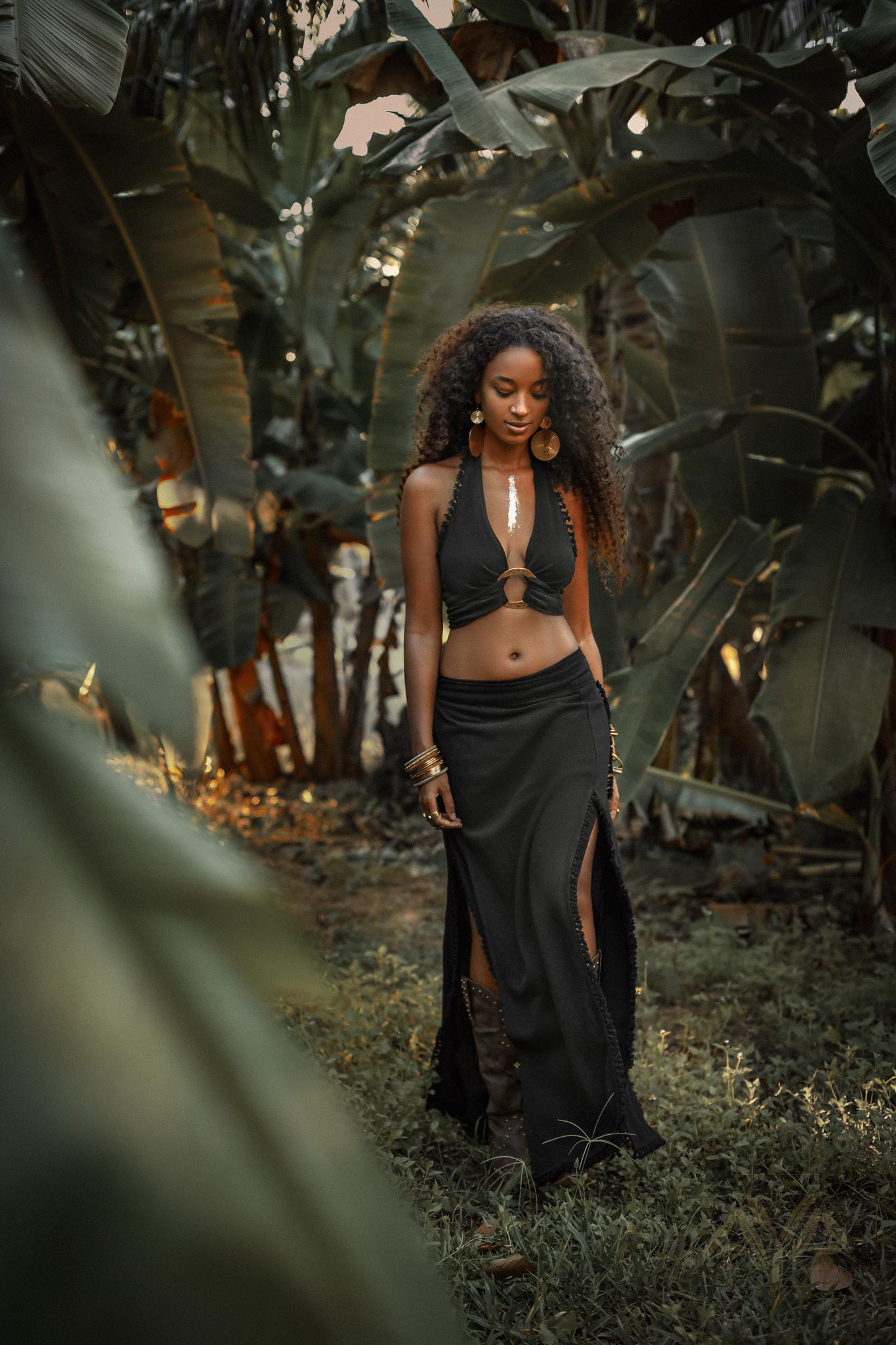 Wrap Maxi Skirt • Handmade Boho Long Skirt • Long Cotton Skirt - AYA SW IDR