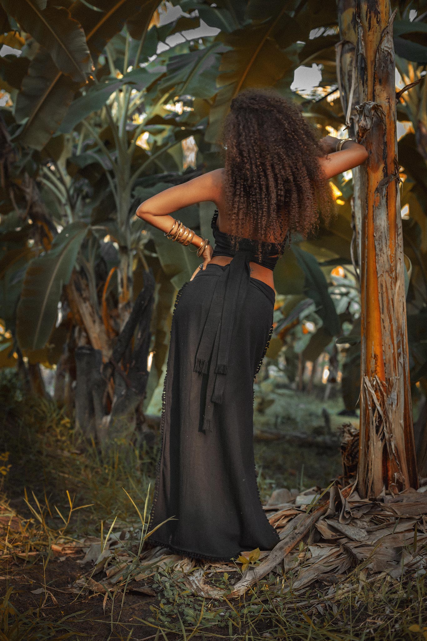 Wrap Maxi Skirt • Handmade Boho Long Skirt • Long Cotton Skirt - AYA SW IDR